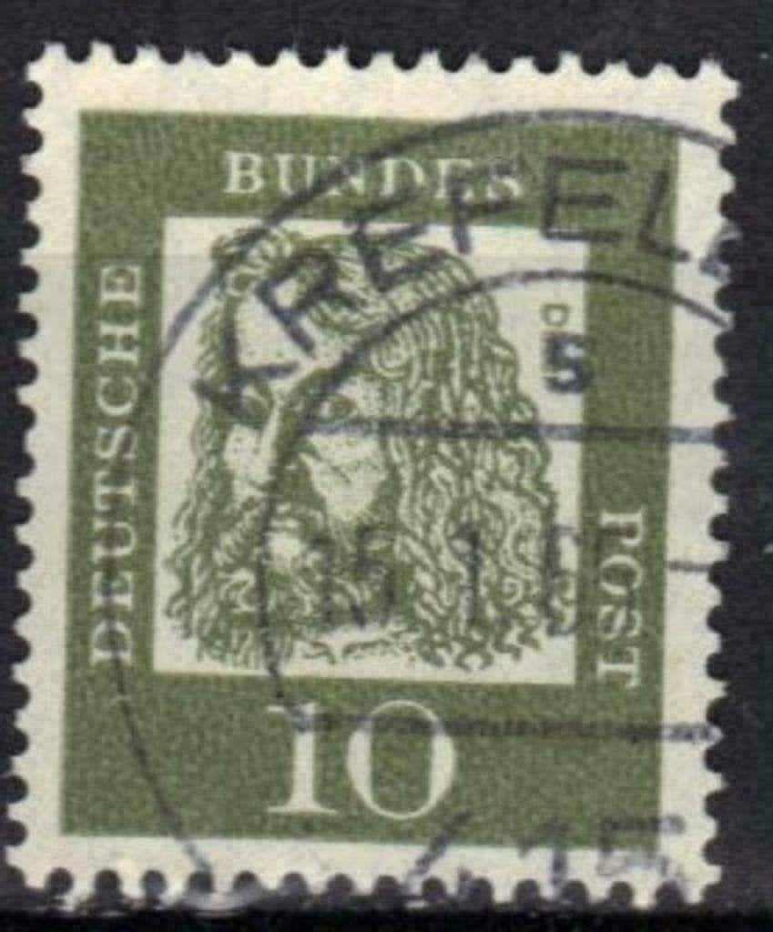 Duitsland Bundespost 1961-1964 - Yvert 223 - Durer (ST), Verzenden, Gestempeld