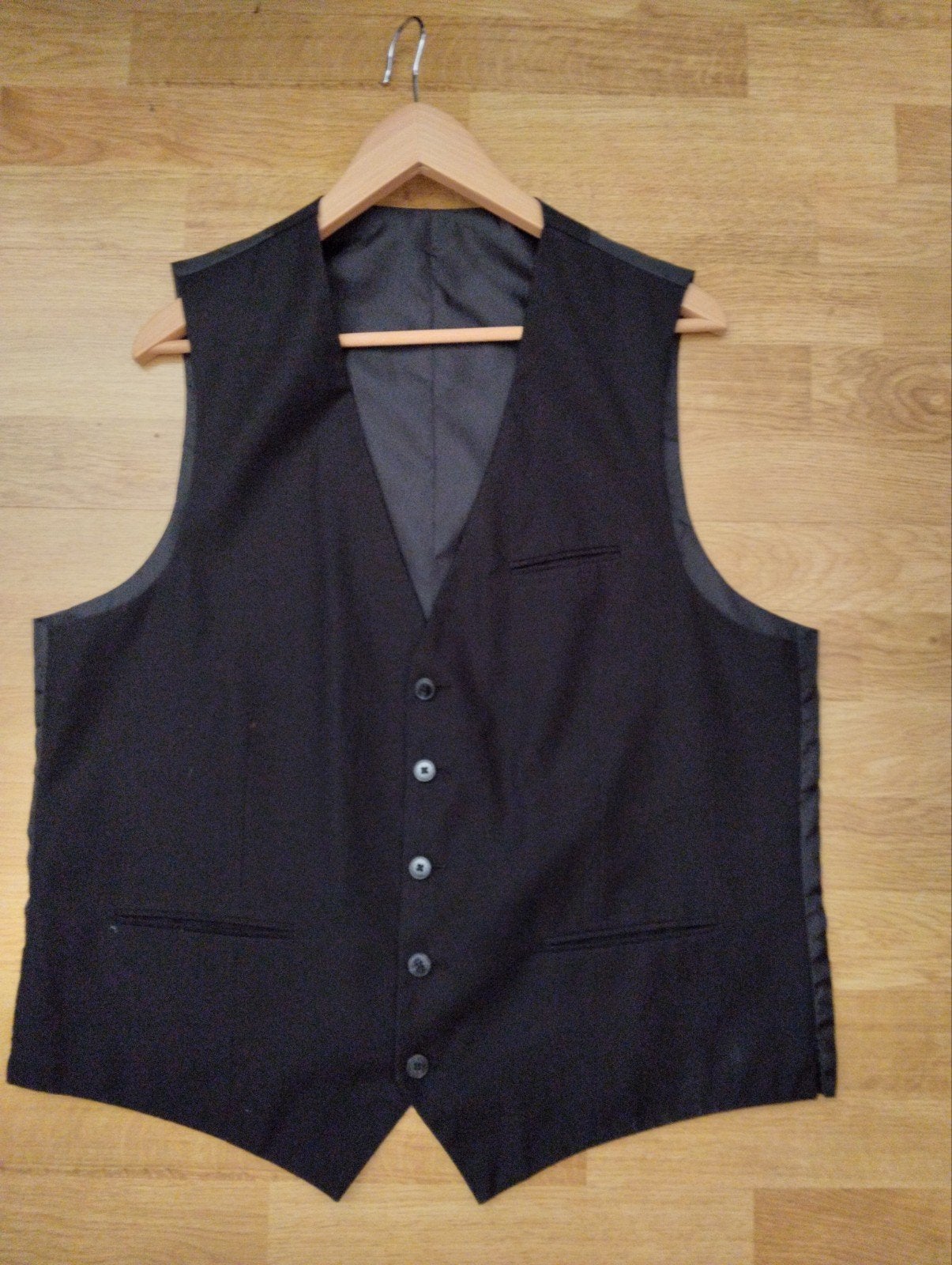 zwarte gillet/ vest heren maat 54, Kleding | Heren, Kostuums en vesten, Ophalen of Verzenden, Maat 52/54 (L)