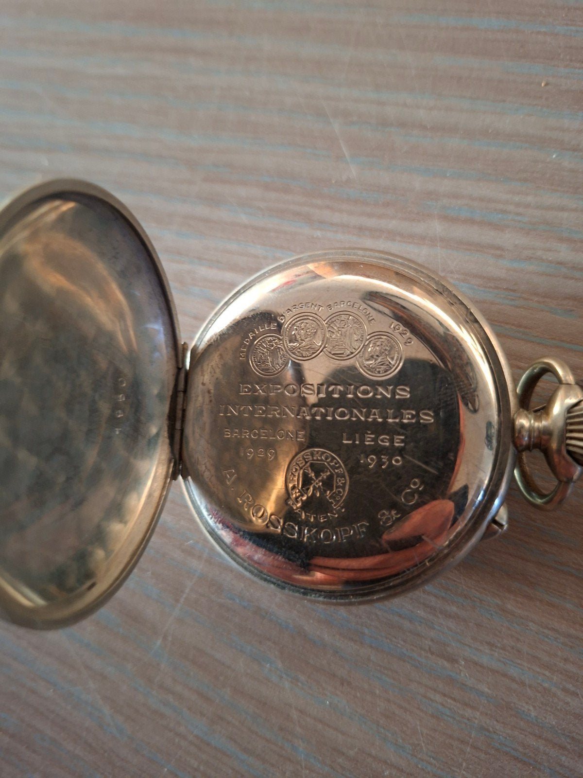 roskopf zakhorloge perfect werkende staat, Antiek en Kunst, Ophalen of Verzenden