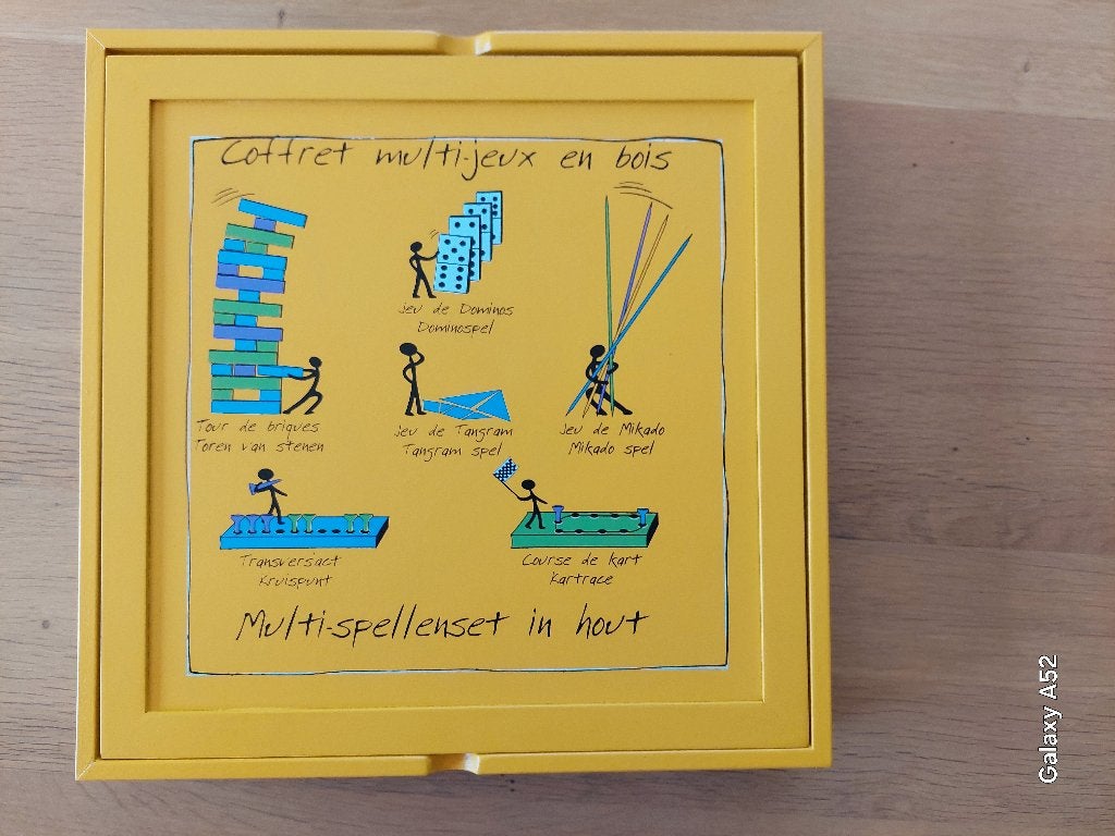 coffret multi-jeux entièrement en bois, Hobby & Loisirs créatifs, Jeux de société | Autre, Trois ou quatre joueurs, Enlèvement ou Envoi