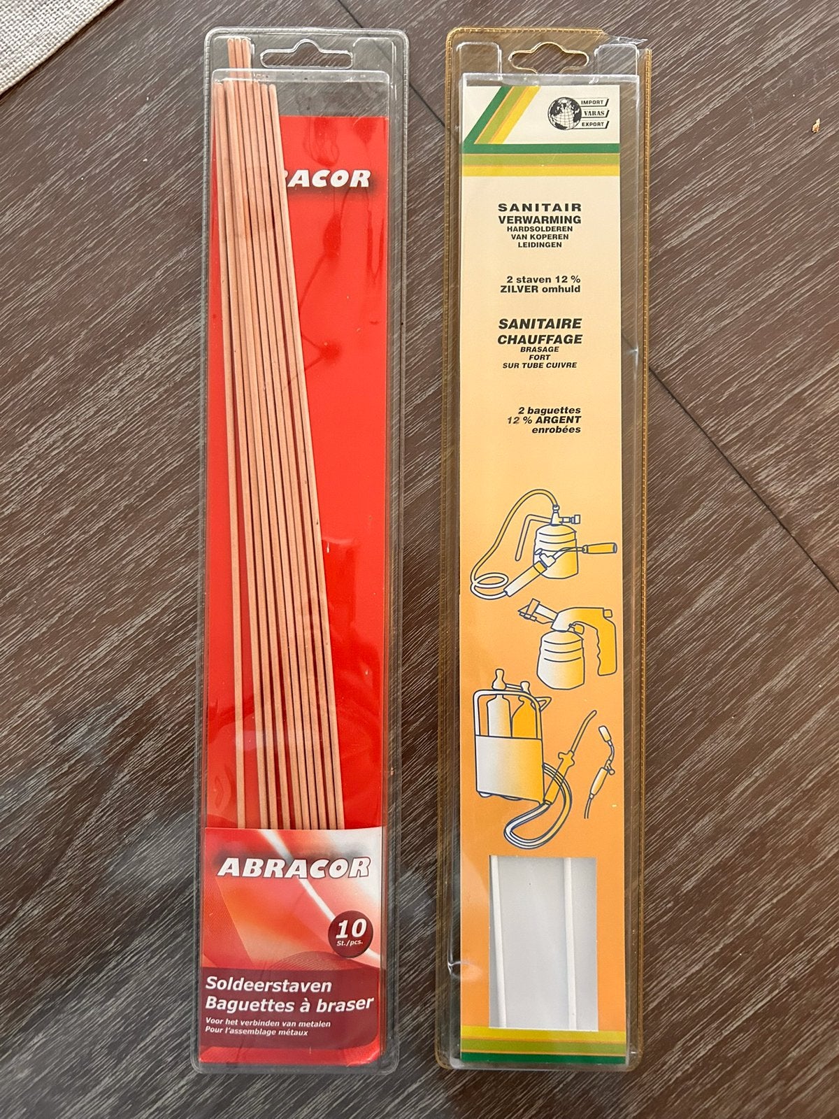 Ensemble de tiges de brasage10 pièces +2 Sanitary 12% Silver, Bricolage & Construction, Enlèvement ou Envoi, Neuf