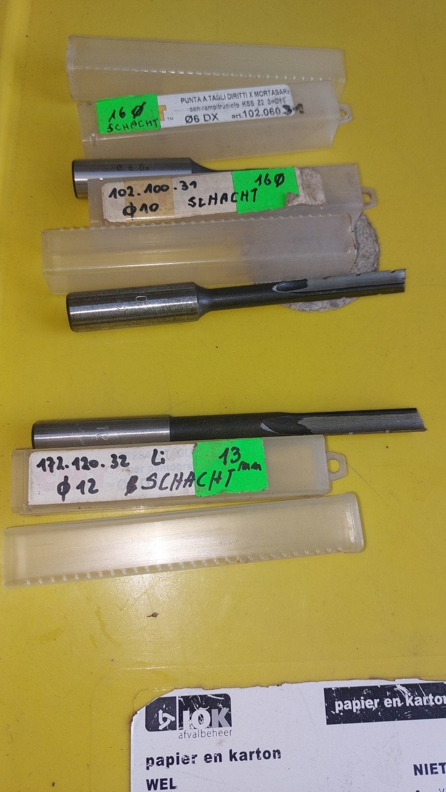 3 nieuwe proffessionele langgatboren.
2 ervan hebben een sch, Doe-het-zelf en Bouw, Ophalen of Verzenden