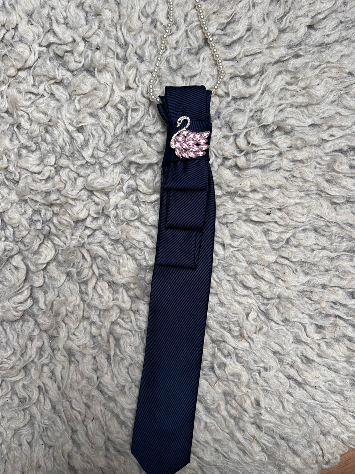 Stropdasketting, Ophalen of Verzenden, Zo goed als nieuw, Blauw, Verstelbaar