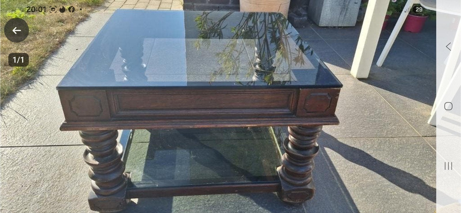 Superstijlvolle Venetiaanse salon-, tv- of bijzettafel., Huis en Inrichting, Tafels | Salontafels, Ophalen