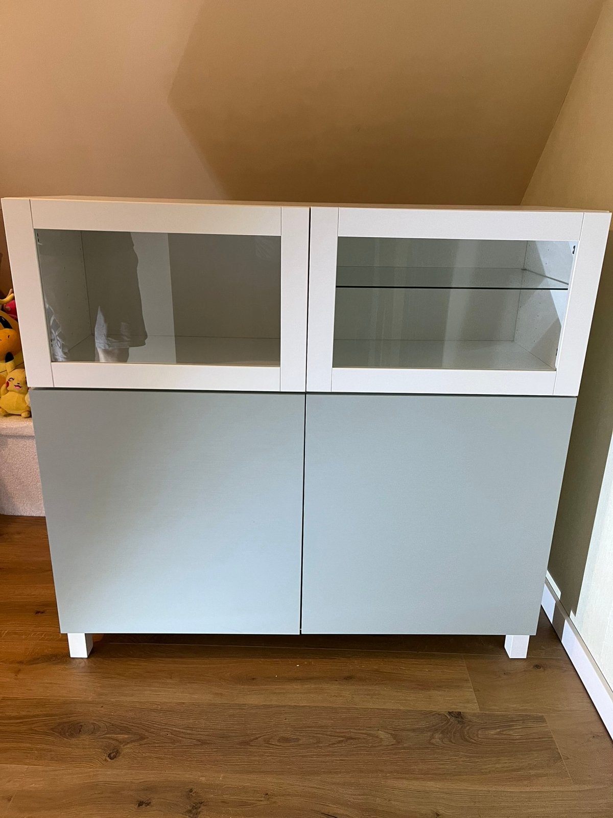 Armoire Ikea avec portes vitrées, Maison & Meubles, Enlèvement, Utilisé