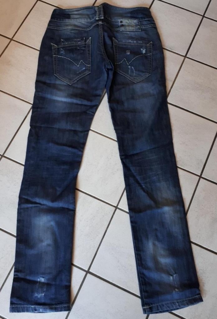 Fishbone - Jeansbroek - dark blue - maat 29 - stretch, Zo goed als nieuw, W28 - W29 (confectie 36), Verzenden, Blauw