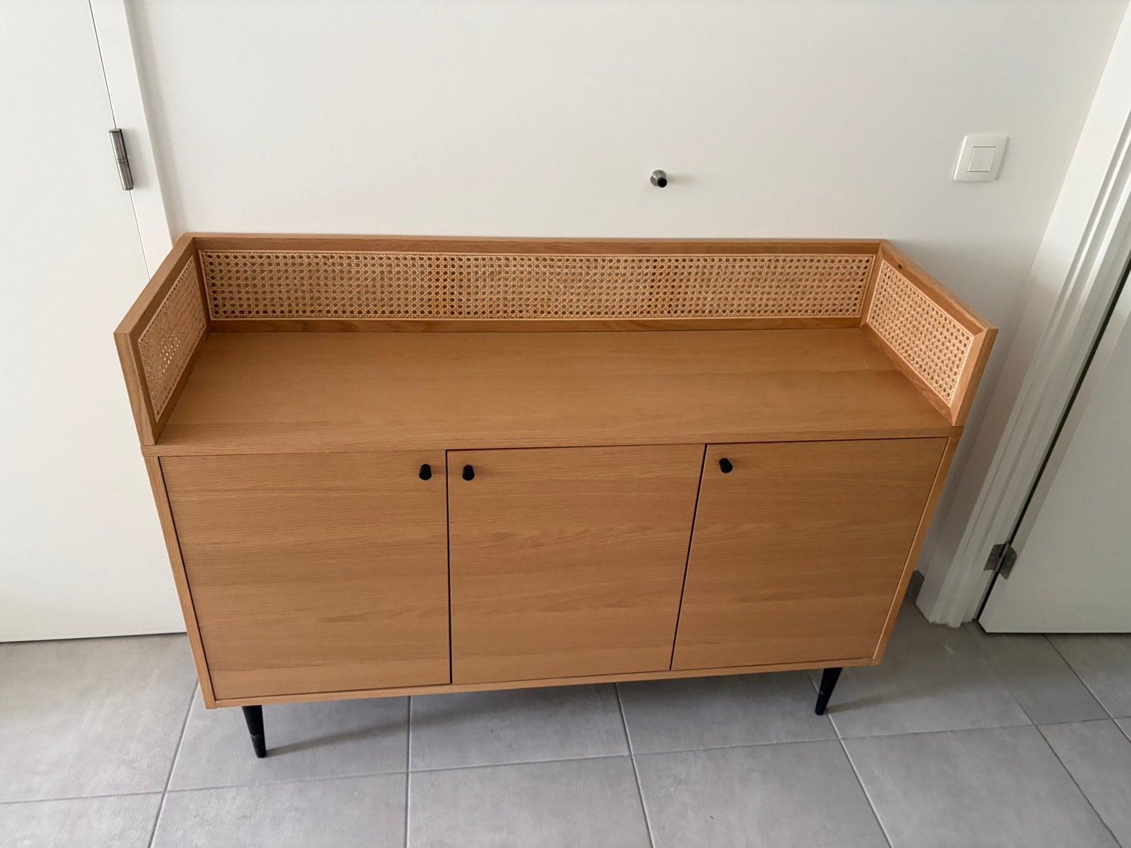 Eiken Halkast, Huis en Inrichting, Ophalen, 100 tot 150 cm, Eikenhout, Zo goed als nieuw