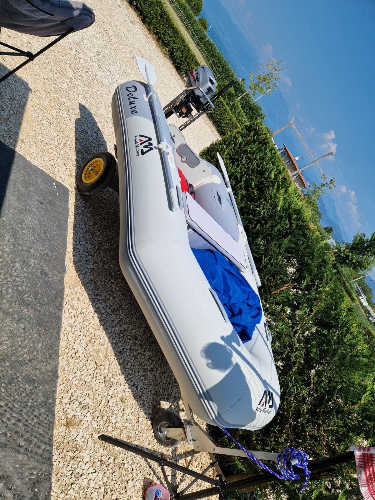 Rubberboot met 6pk motor, Watersport en Boten, Rubberboten, Ophalen