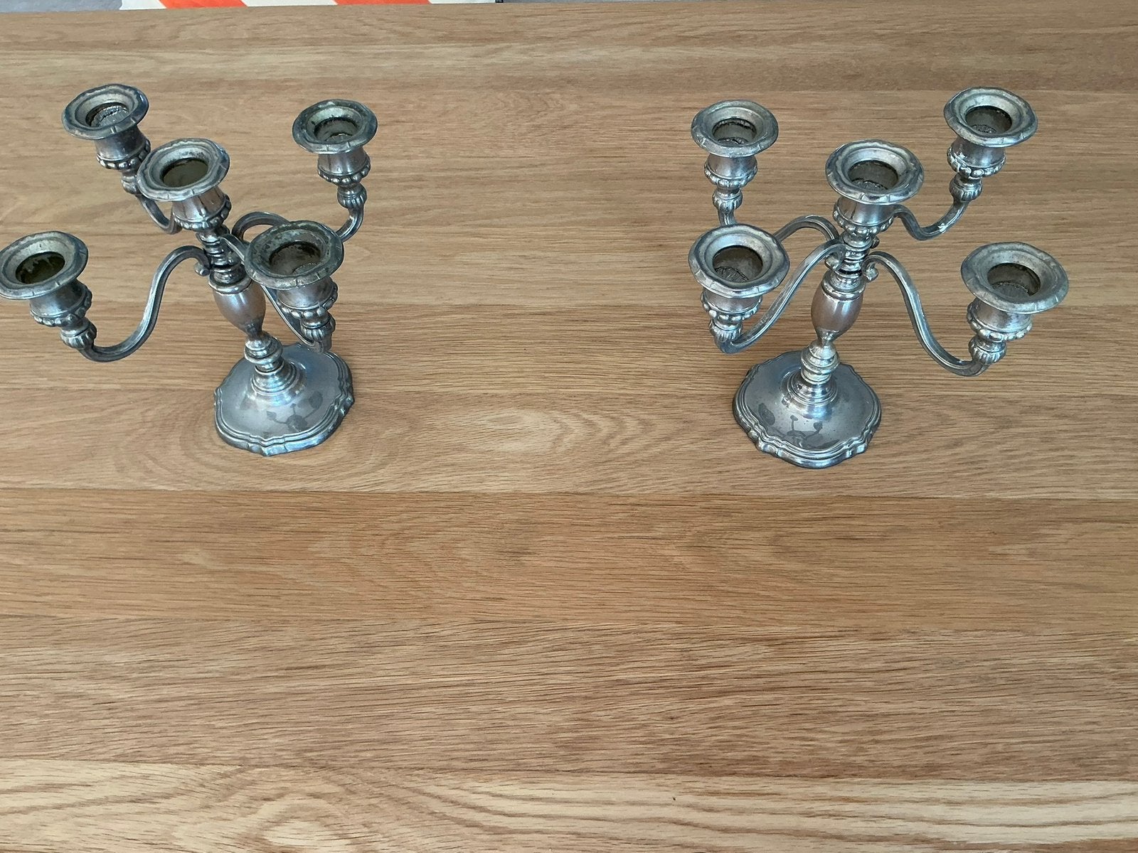 Kandelaars, Ophalen, Zo goed als nieuw, Zilver