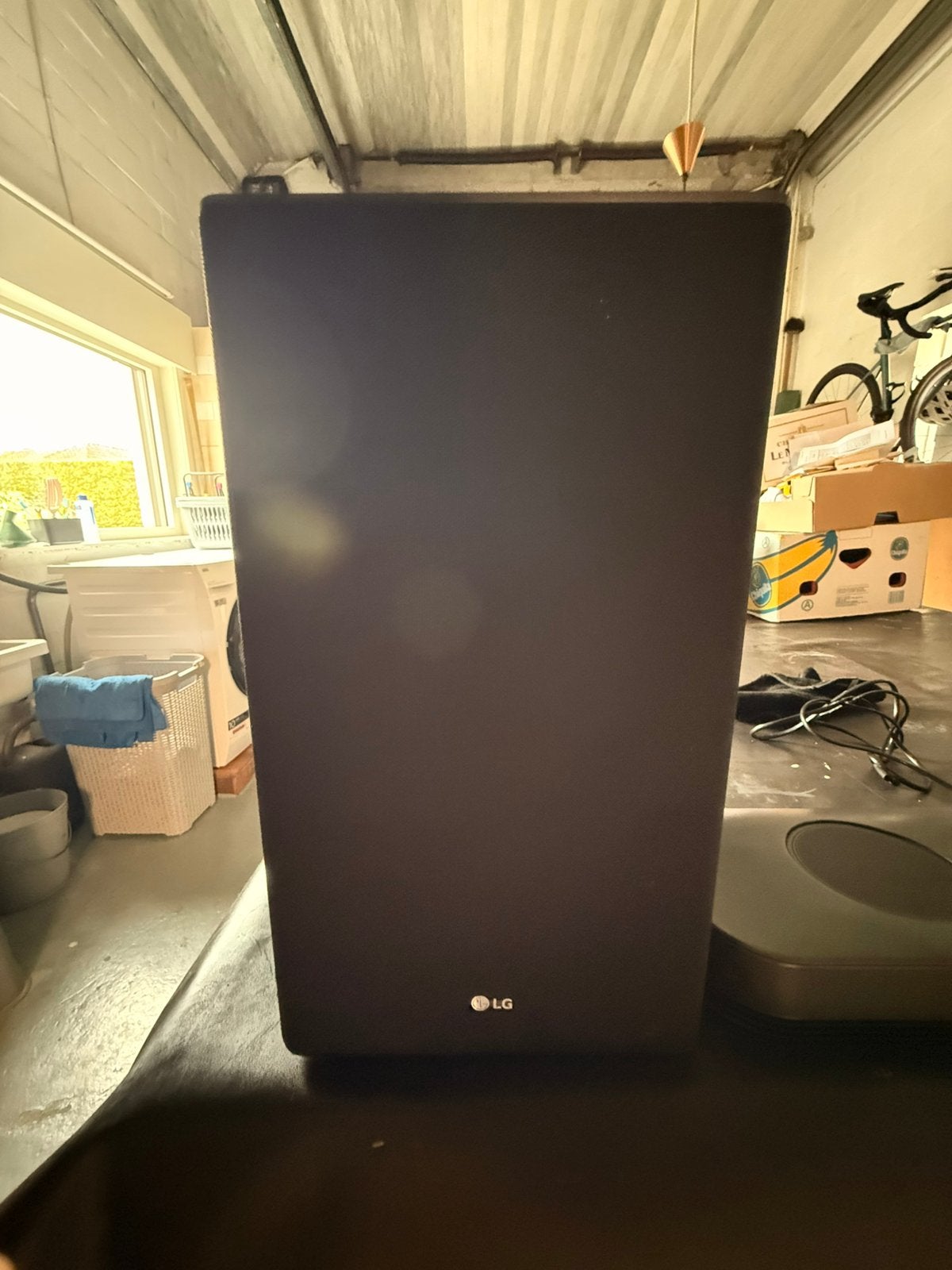 LG SK9Y Dolby Atmos Soundbar + Draadloze Subwoofer, Ophalen, Zo goed als nieuw, Speakerset