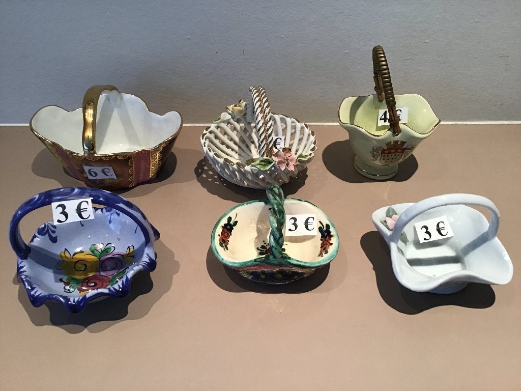 6 mooie decoratieve schaaltjes, Antiek en Kunst, Curiosa en Brocante, Ophalen of Verzenden