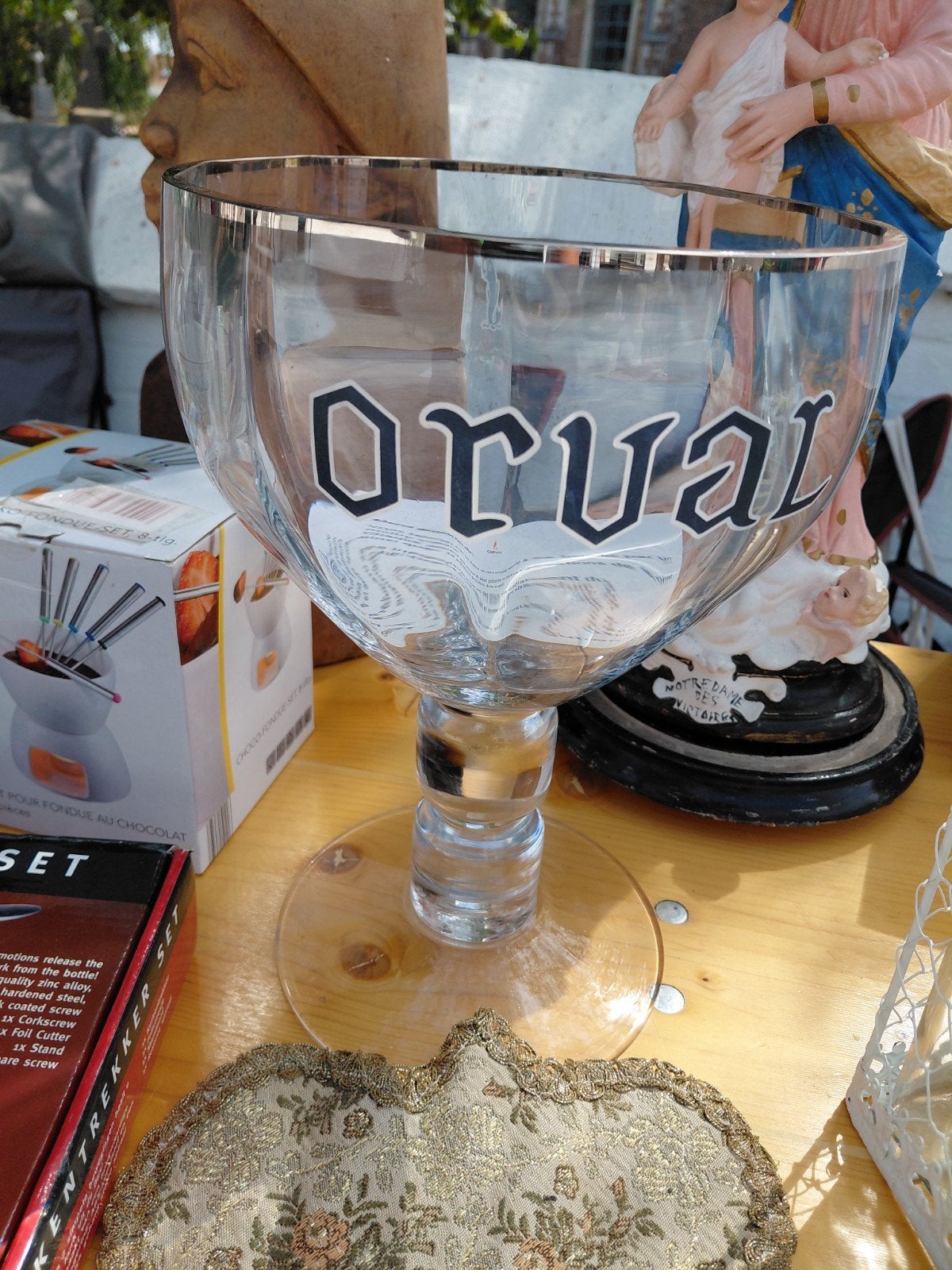 Orval glas 3l, Collections, Verres & Petits Verres, Enlèvement, Neuf, Verre à bière
