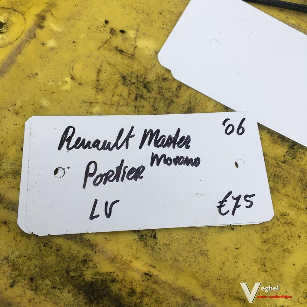 Renault master Opel Movano 2006 Portier Linksvoor, Ophalen, Gebruikt, -, Deur