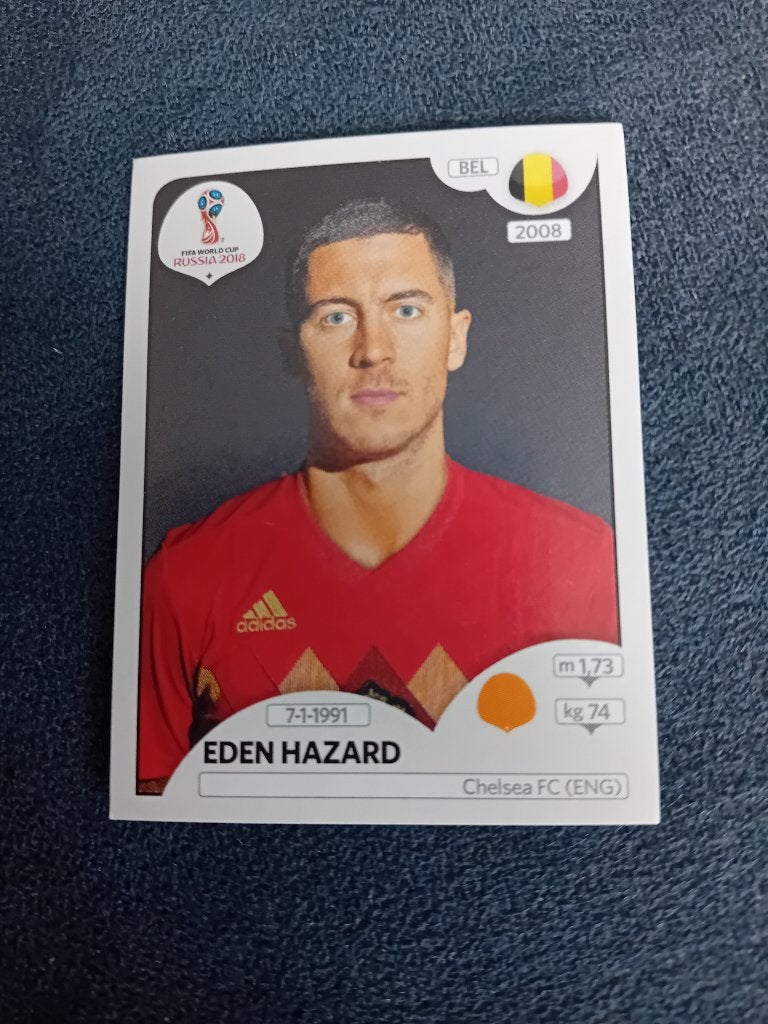 panini sticker WK Rusland 2018 Hazard, Verzamelen, Ophalen of Verzenden, Nieuw, Sport