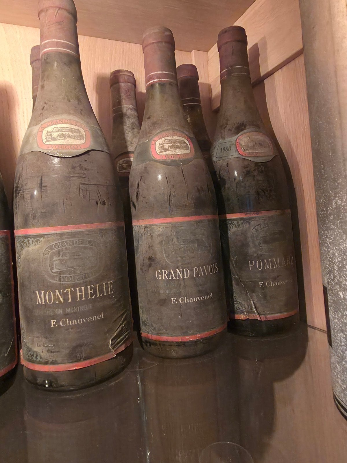 Collection de vieux vins a vendre F.Chauvenet 12 bouteilles, Collections, Enlèvement