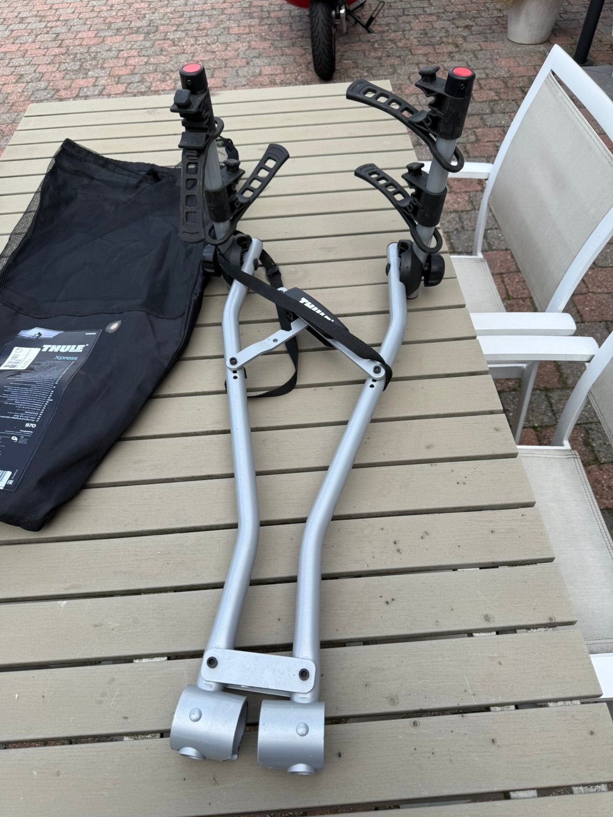 Porte-vélos Thule Xpress 2 970, Enlèvement, 2 vélos, Utilisé, Accessoire porte-vélos