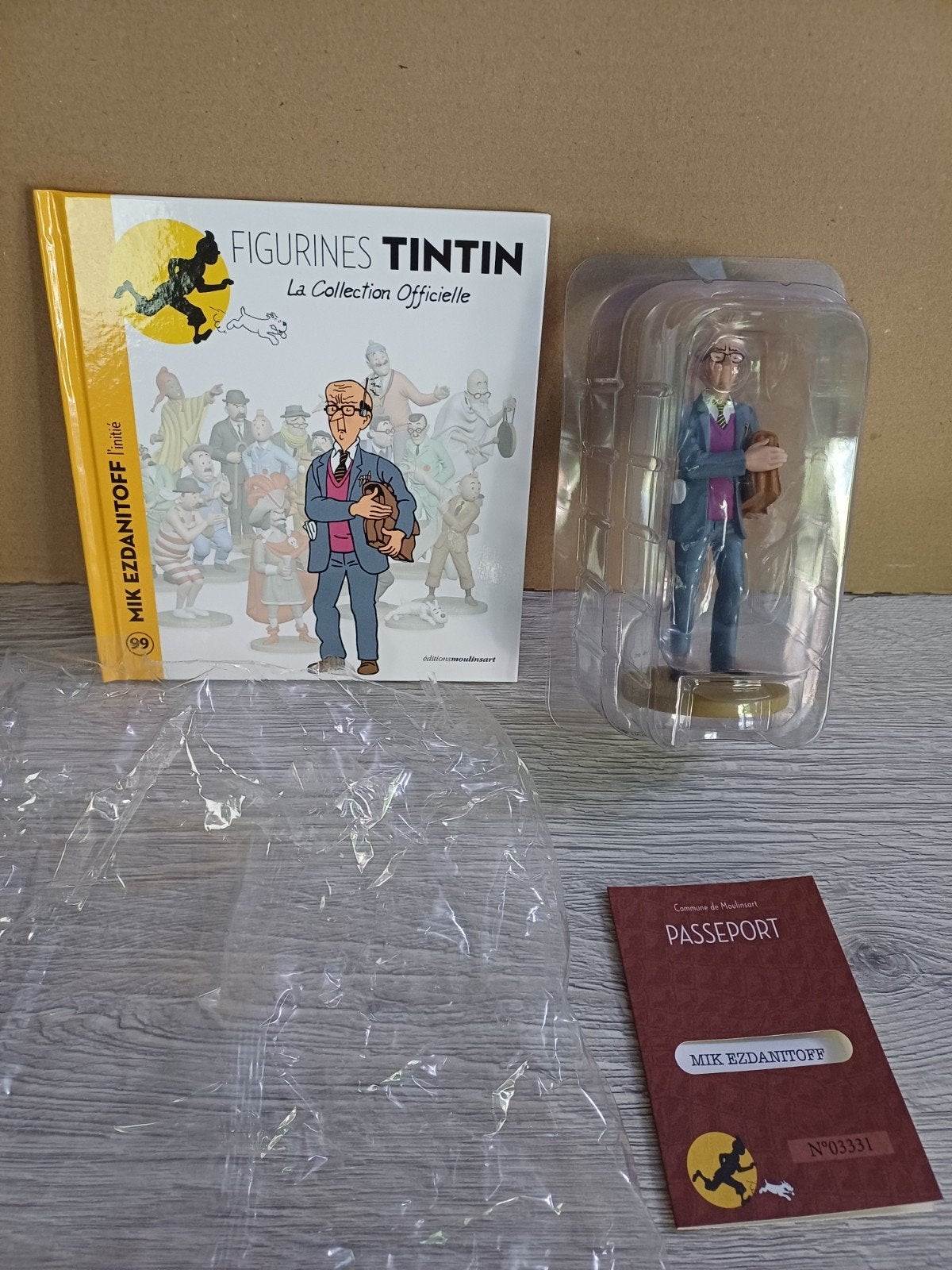 Figurine Mik Ezdanitoff 99 Tintin, Enlèvement ou Envoi, Tintin, Comme neuf, Statue ou Figurine