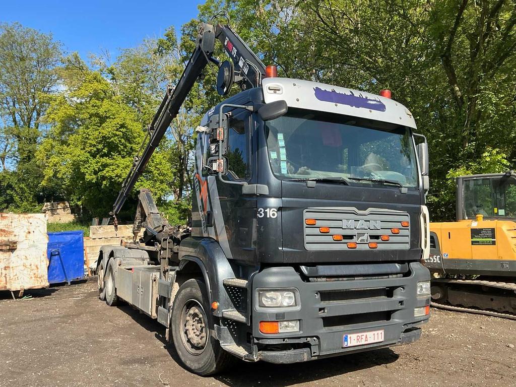 MAN TGA Vrachtwagen met optrekchassis, Auto's, Vrachtwagens, Bedrijf, Te koop, Euro 3, MAN