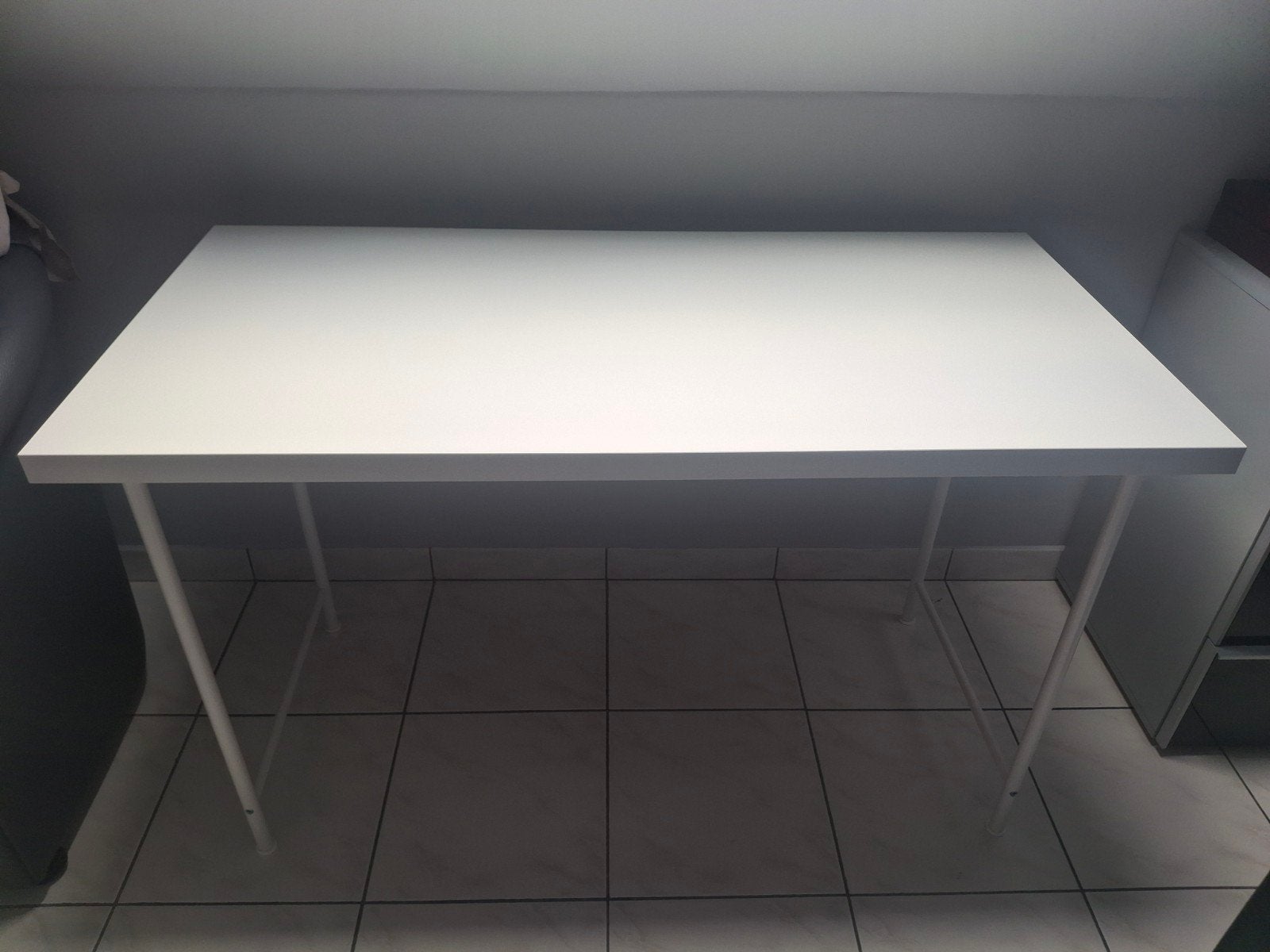 wit tafeltje lengte 120 cm, 60cm breed, Comme neuf, Enlèvement, 75 cm ou plus, Rectangulaire