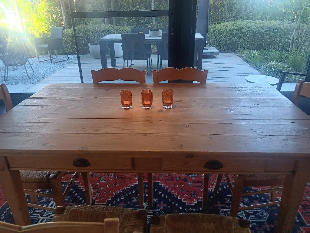 Houten  tafel, Antiek en Kunst, Ophalen