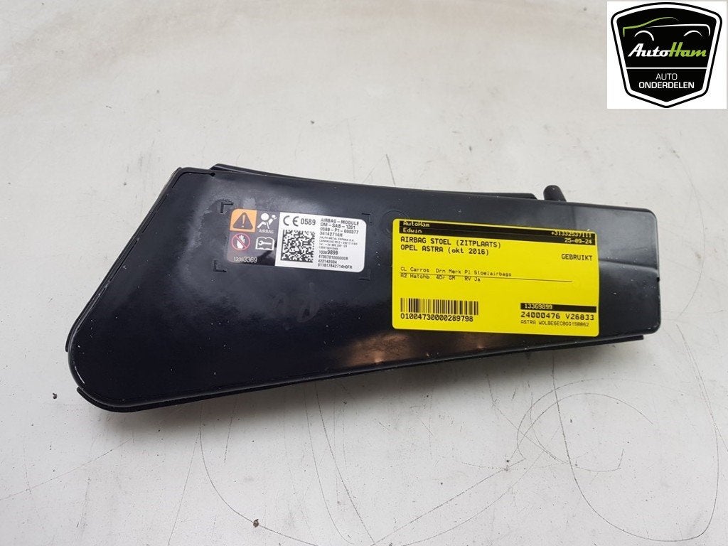AIRBAG STOEL Opel Astra K (|13369899|39023002|), Auto-onderdelen, Gebruikt, Opel