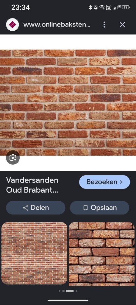 Gevelsteen oud Brabant vandersanden, Enlèvement, Neuf, Briques