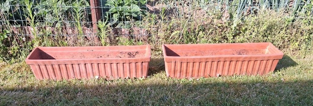 Terracotta plantenbak 70cm - zeer goede staat, Ophalen, Overige materialen, Gebruikt, Minder dan 30 cm
