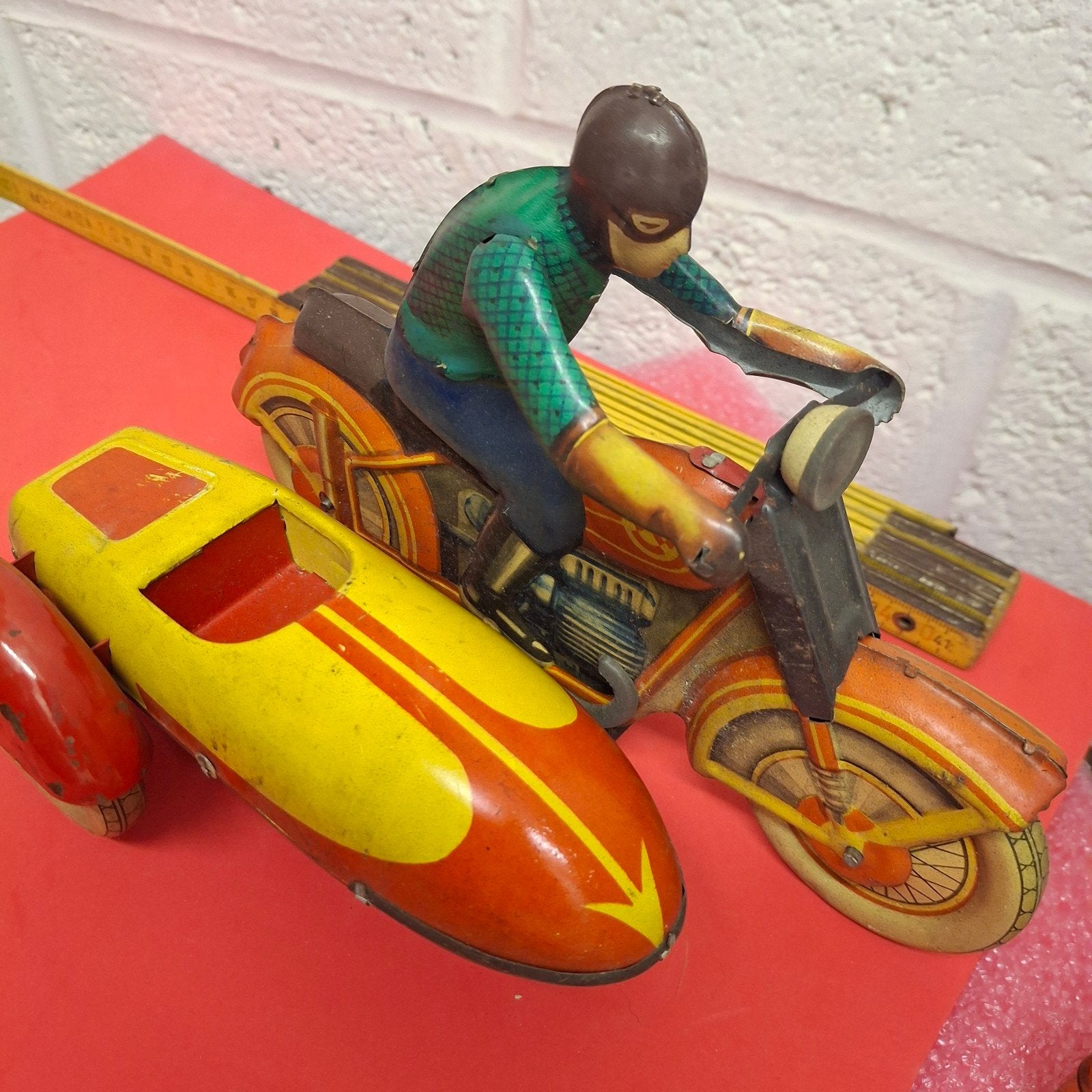 moto side car en tôle URSS circa 1960, Enlèvement ou Envoi