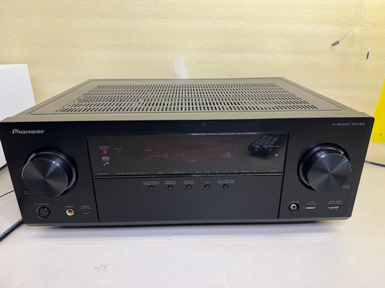 Versterker pioneer vsx-923 met afstandsbediening, Ophalen, Gebruikt, Pioneer, 120 watt of meer
