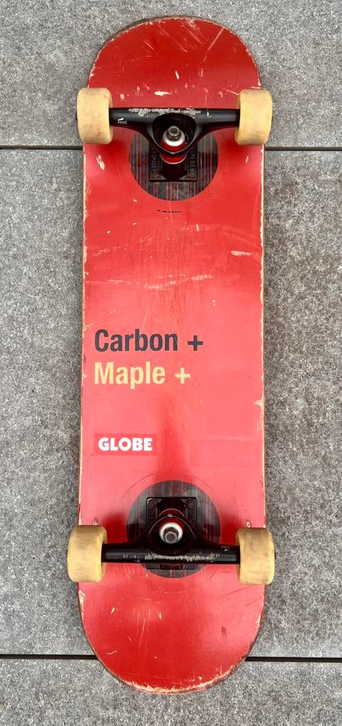 Skate Globe compleet — rijdt perfect, Sport en Fitness, Ophalen, Zo goed als nieuw, Skateboard