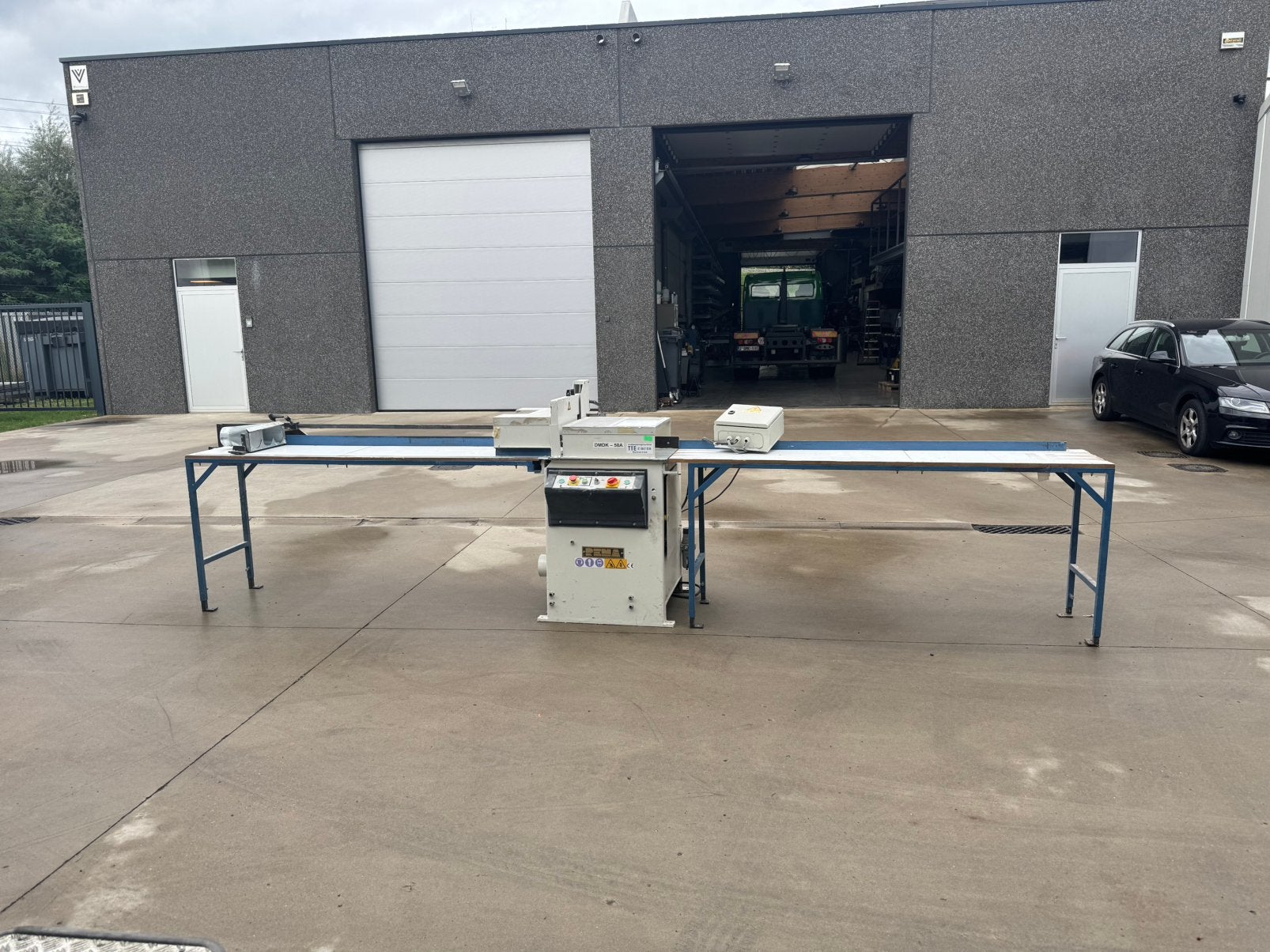 REMA DMDK-50A afkortzaag met lange tafels - 400V, Enlèvement, Scie à onglet