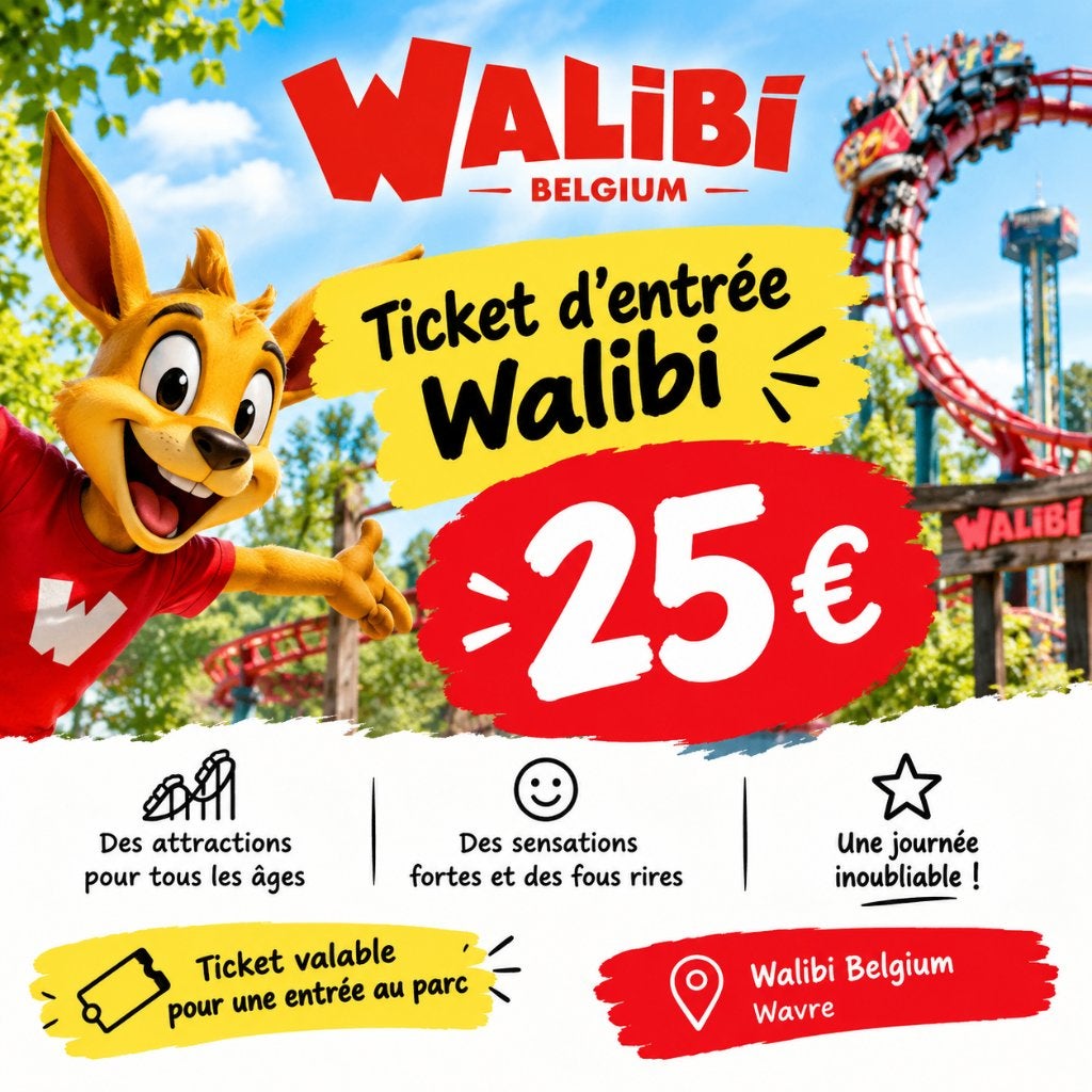 Ticket Walibi, Une personne, Ticket ou Carte d'accès