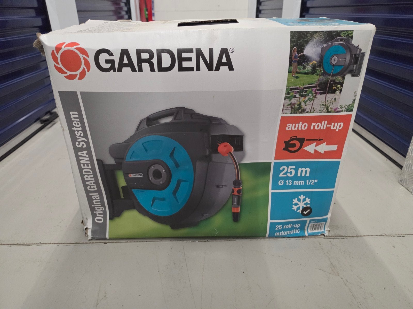 Gardena auto-rollup tuinslang 25 (draaibaar) NIEUW IN DOOS!!, Ophalen, Nieuw, Tuinslang
