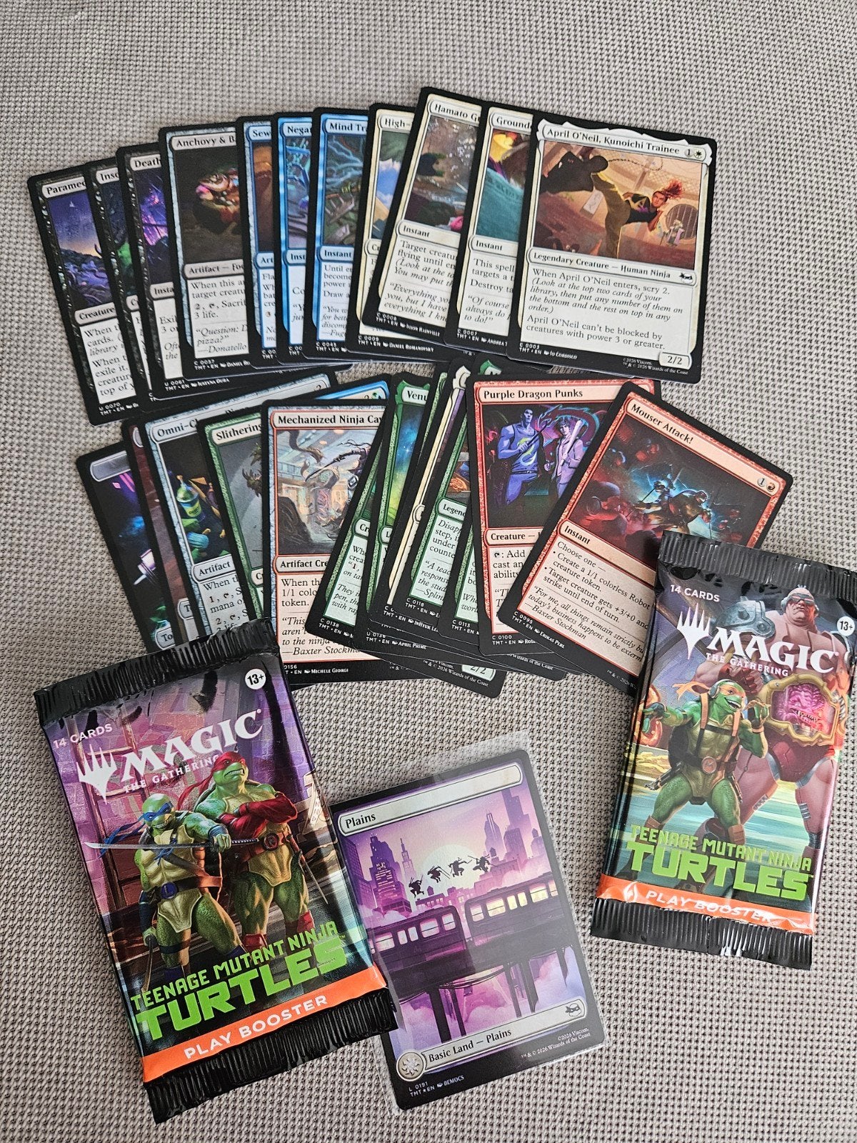 Lot de 25 cartes Magic Tortues Ninja TMT, Enlèvement ou Envoi, Comme neuf, Plusieurs cartes
