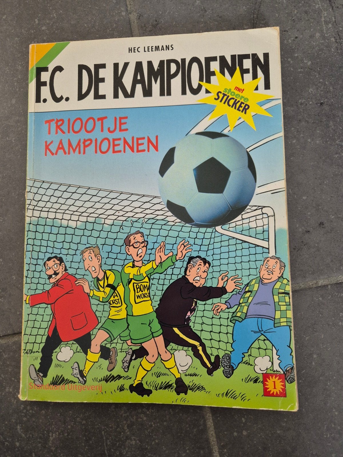 strips FC De Kampioenen- triootje kampioenen, Ophalen, Zo goed als nieuw, Hec Leemans (FC De Kampioenen)