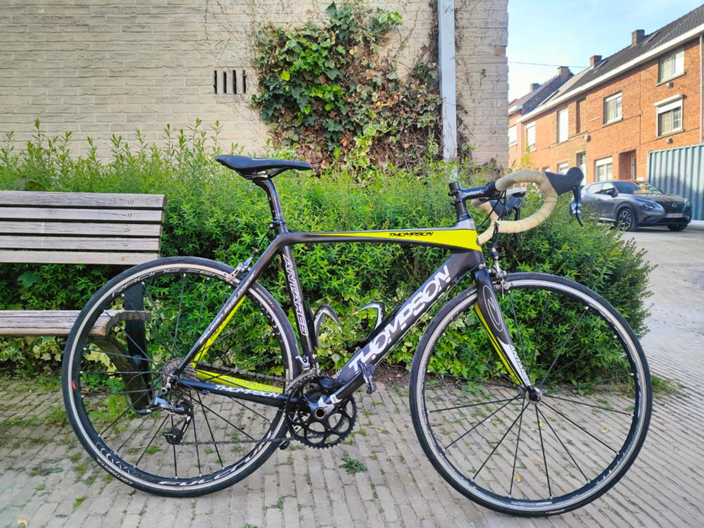 Thompson carbon racefiets koersfiets road bike, 28 inch, Carbon, Zo goed als nieuw, Meer dan 20 versnellingen