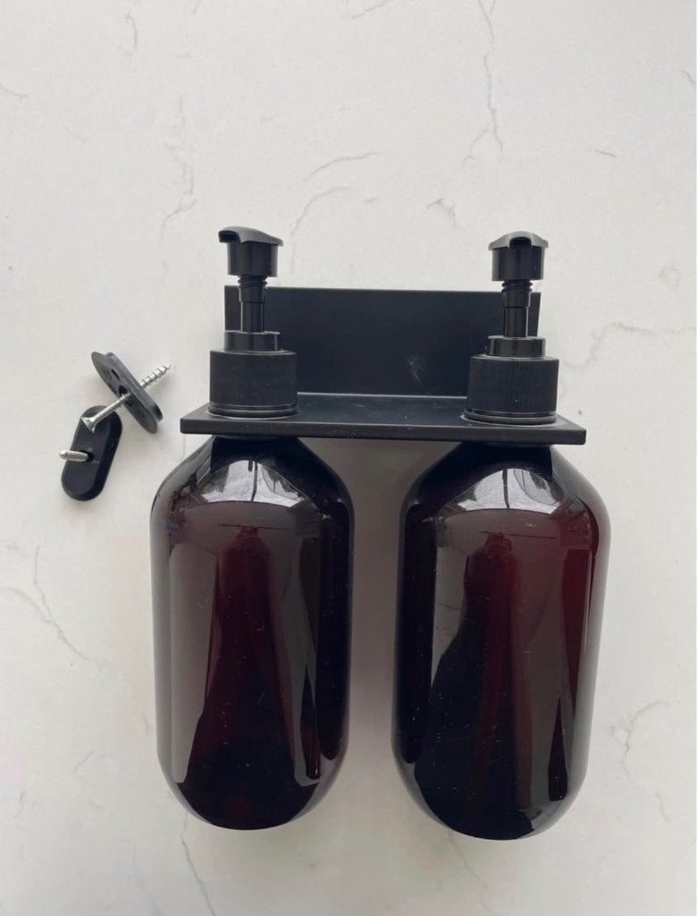 Alape assist planchet met 2 zeeppompen zwart, Enlèvement, Neuf, Noir, Accessoire de douche