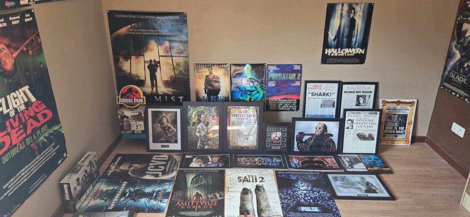Horrorkaders/canvas jaws,predator,the walking dead halloween, Ophalen