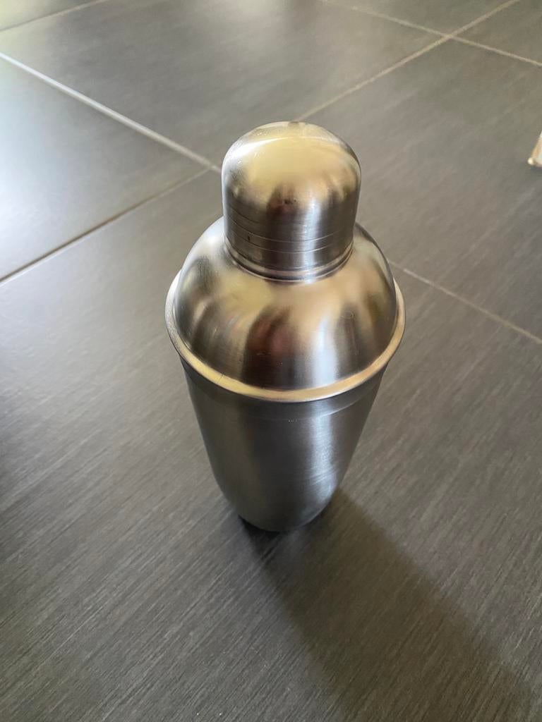 Cocktail shaker Cobbler, Enlèvement ou Envoi, Comme neuf, Argent