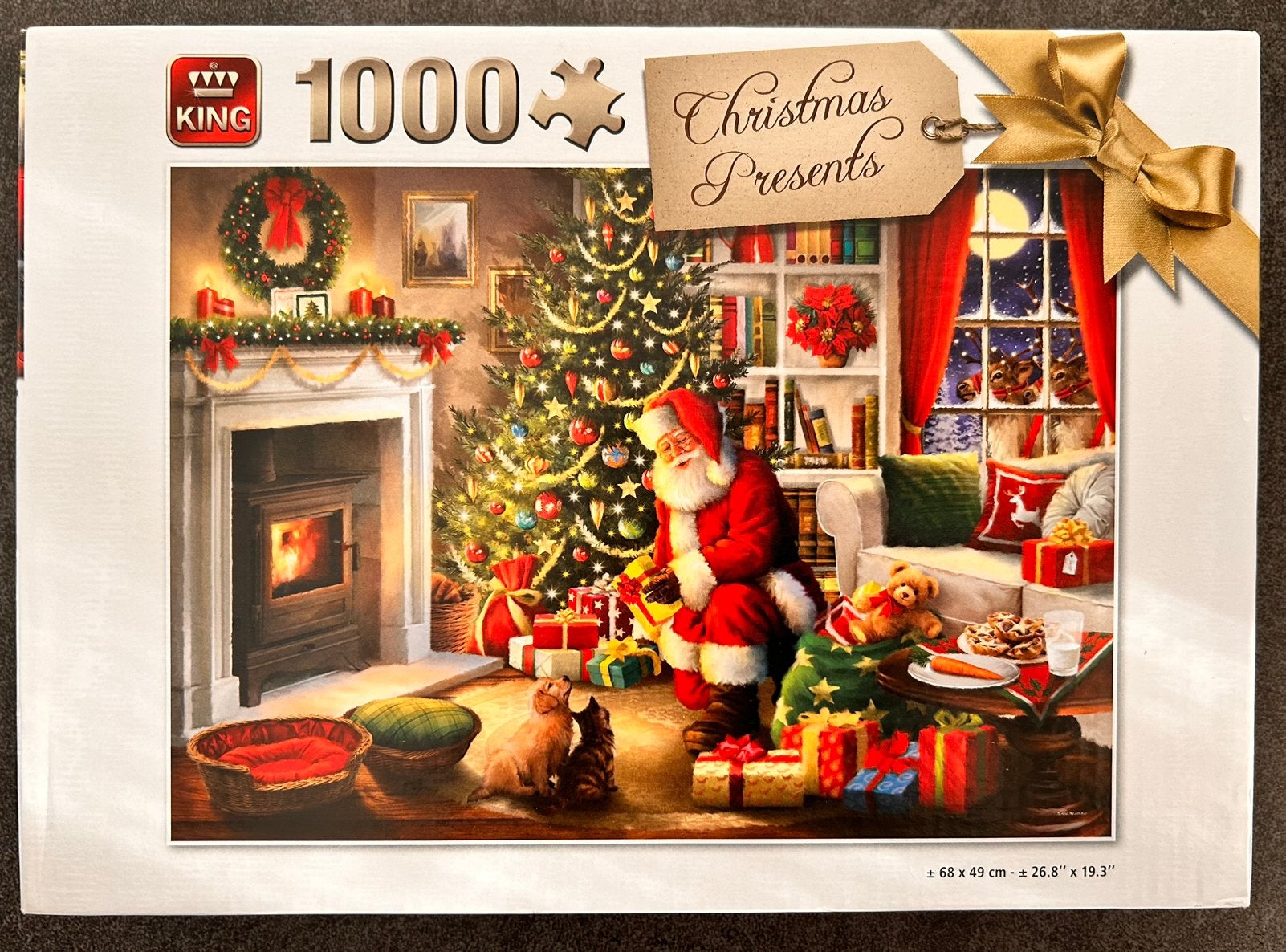 Puzzel kerstmis 1000 stukjes, Ophalen of Verzenden, Zo goed als nieuw