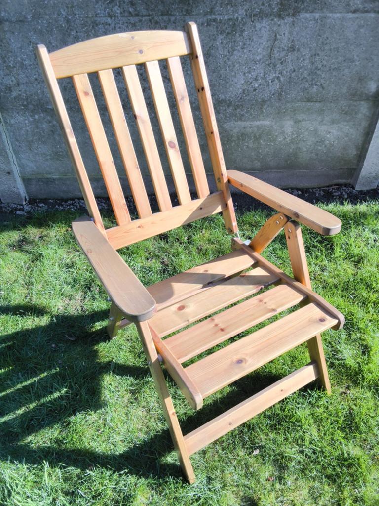 1 terras zetel met hoge rug, Ophalen