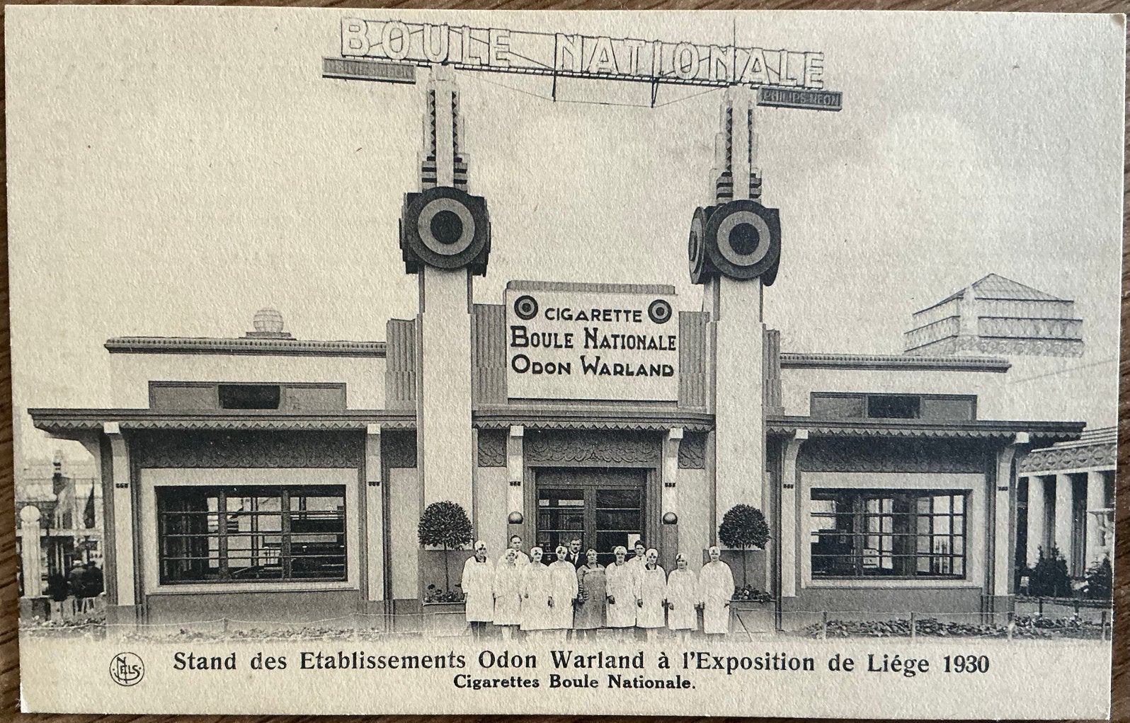 CIGARETTES BOULE NATIONAL/ODON WARLAND/1932, Collections, Marques & Objets publicitaires, Enlèvement ou Envoi, Comme neuf, Autres types
