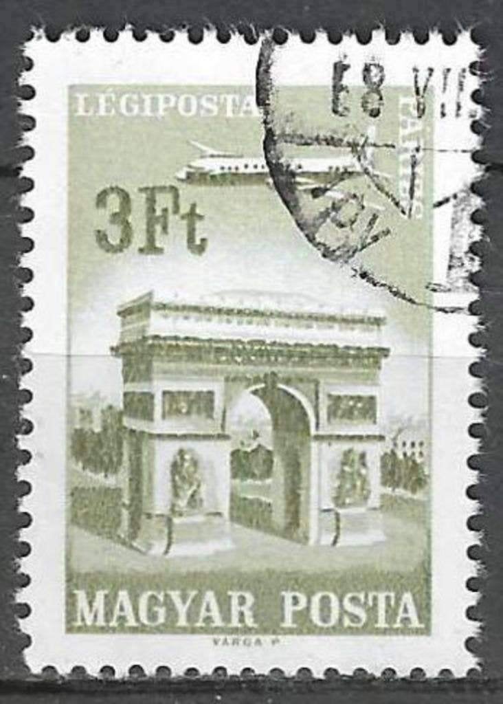 Hongarije 1966/1967 - Yvert 287PA - Post naar landen (ST), Verzenden, Gestempeld