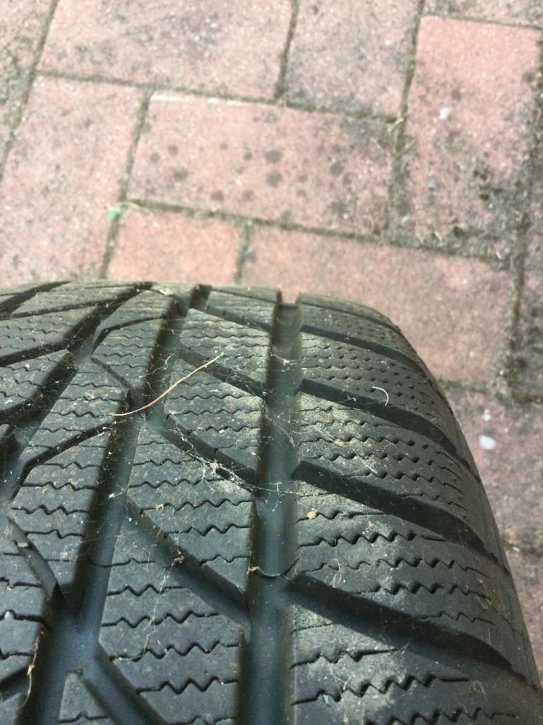 4 winterbanden op stalen velg, Auto-onderdelen, Banden en Velgen, Ophalen, Gebruikt, 16 inch, Banden en Velgen