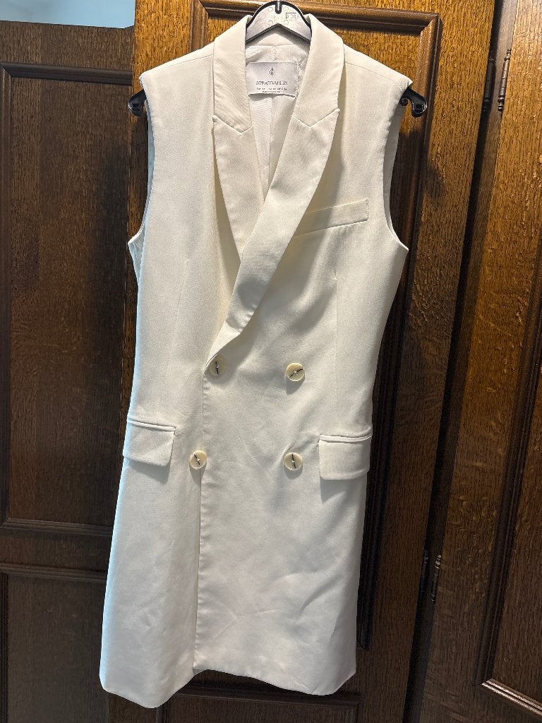 Blazer jurk, Enlèvement, Taille 34 (XS) ou plus petite, Blanc, Stradivarius