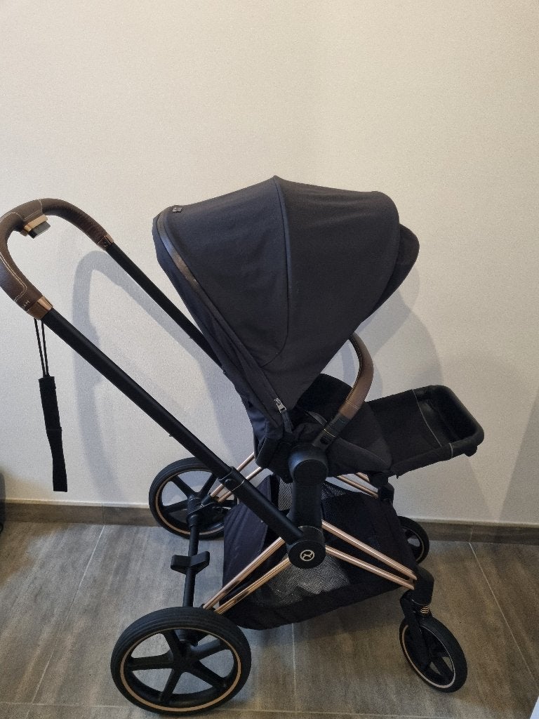 Cybex wandelwagen priam met draagmand en maxi cosi, Enlèvement, Utilisé, Poussette, Avec siège auto