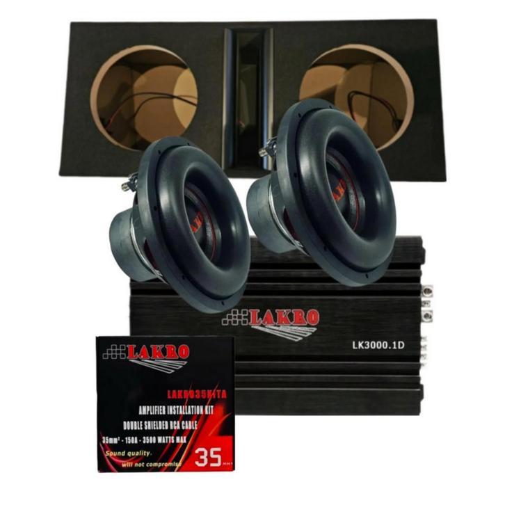 Midi Mega Power pack 4 - LAKRO - 10 inch - 600 watt RMS