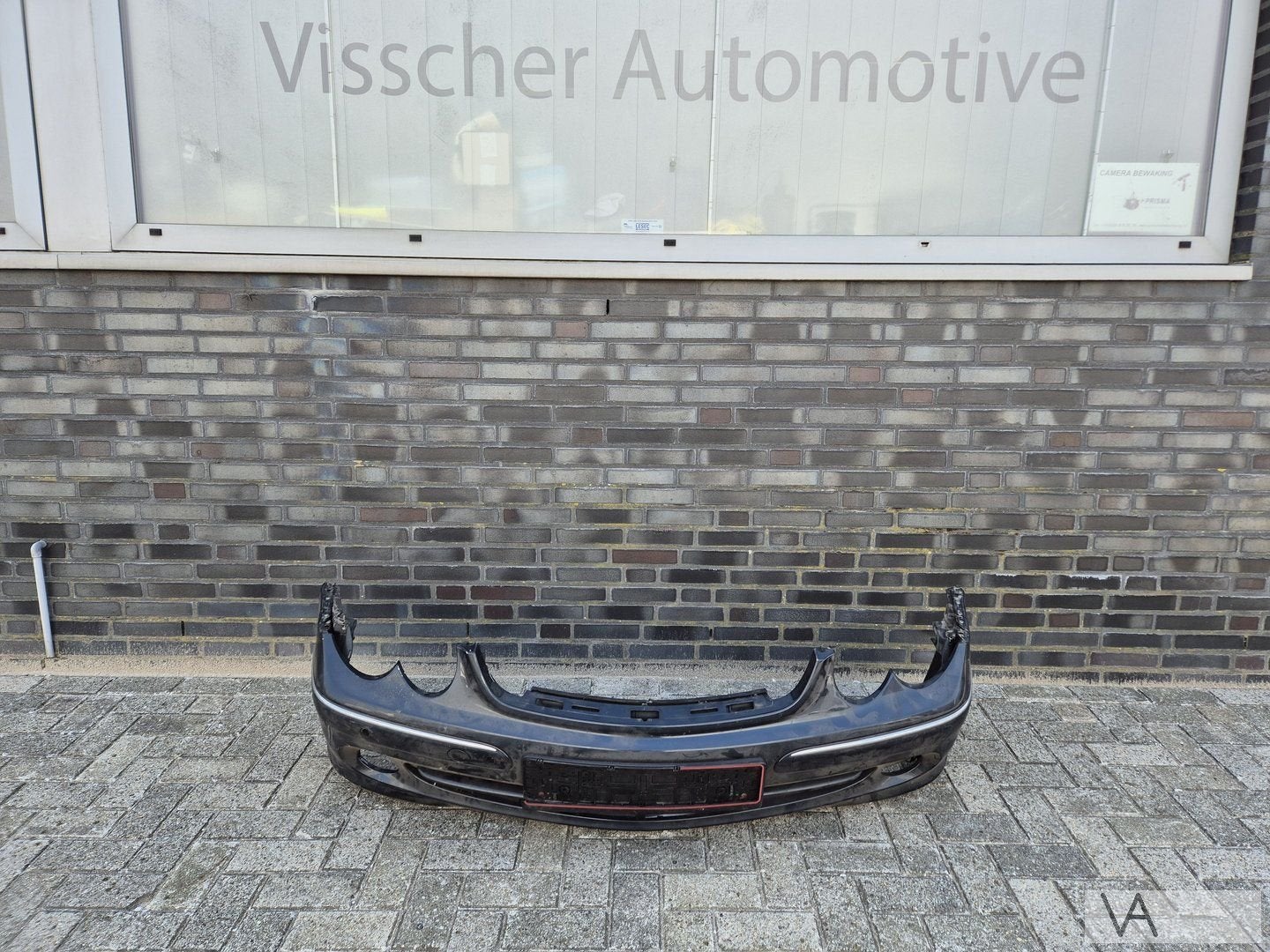 Mercedes CLK W209 2002 -2009 voorbumper met pdc / mistlampen, Gebruikt, -, Voor, Ophalen of Verzenden