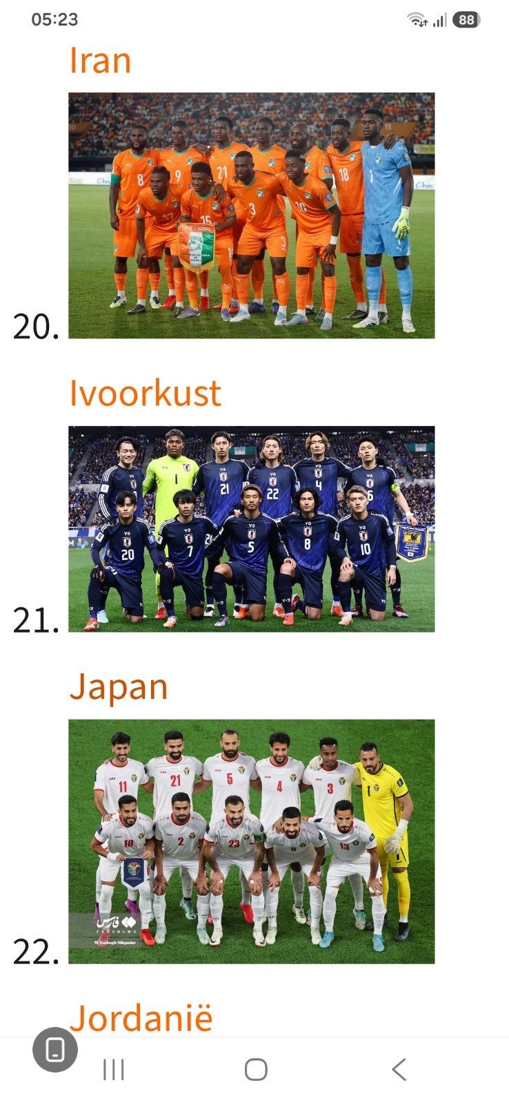 TEAMEMBLEMEN EN TEAMFOTO'S WK 26 GEZOCHT, Enlèvement ou Envoi
