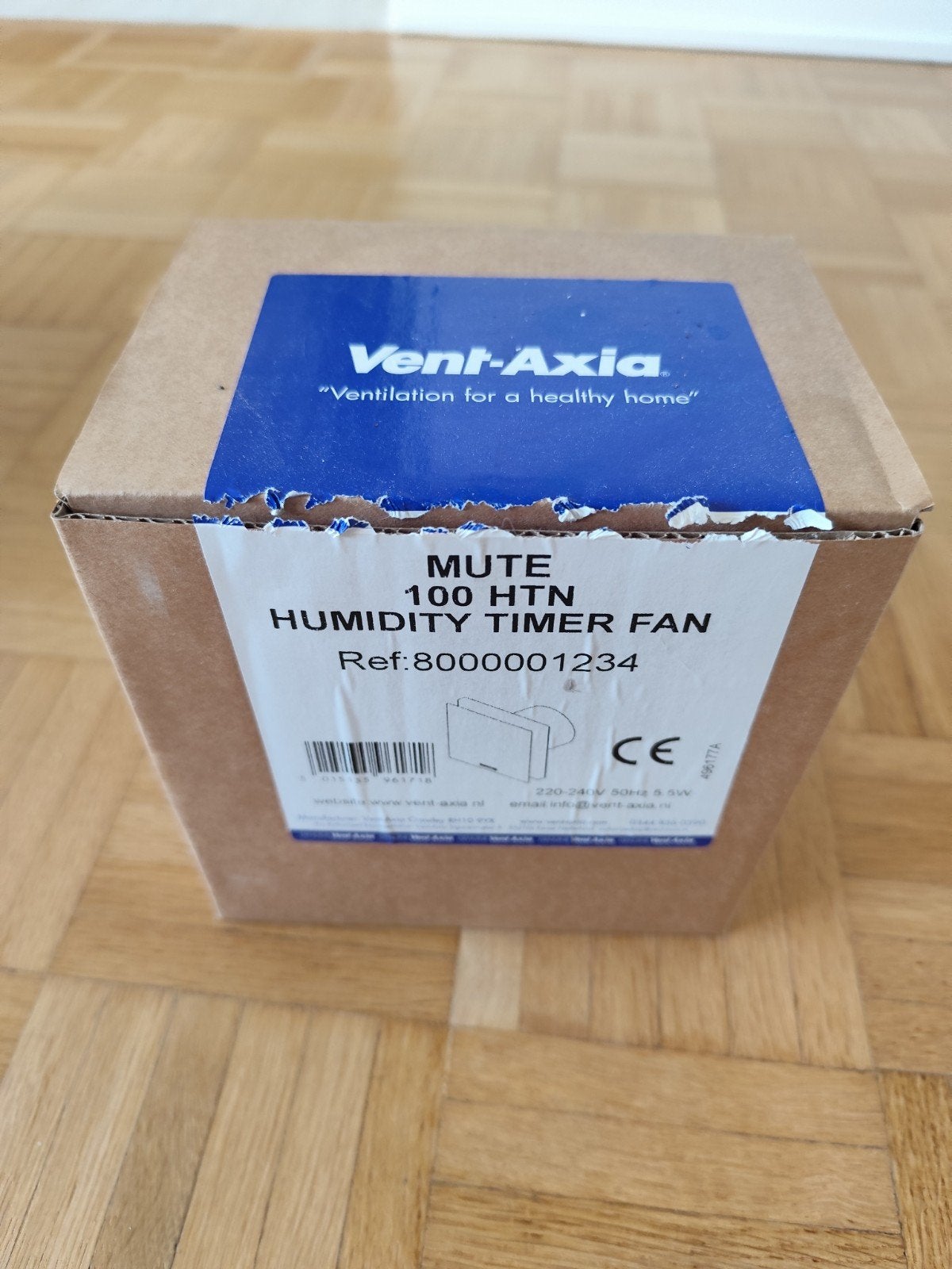 Vent-Axia Mute 100 HTN — Ventilateur de salle de bain à humi, Enlèvement ou Envoi, Neuf, Extracteur